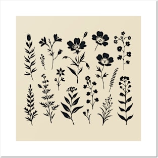 Botanical Silhouettes Posters and Art